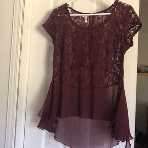 Size Large Studio Y maroon blouse